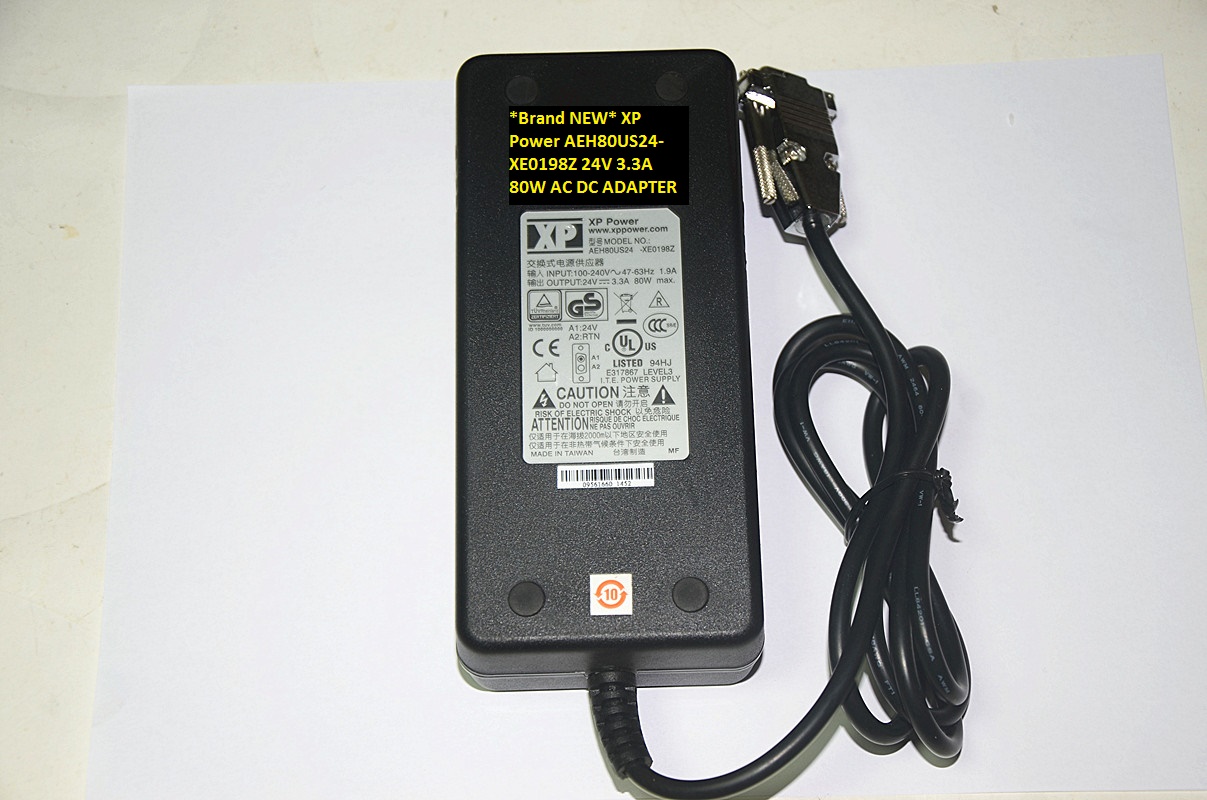 *Brand NEW* AC DC ADAPTER AEH80US24-XE0198Z AC100-240V 80W XP Power 24V 3.3A